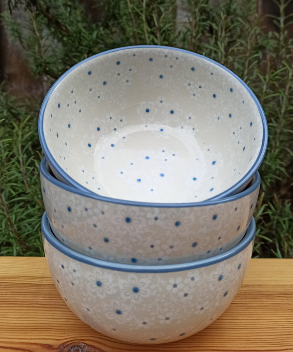 Bunzlauer Keramik Schale - 0,5 Liter, 14cm, 7 cm hoch, Form 986