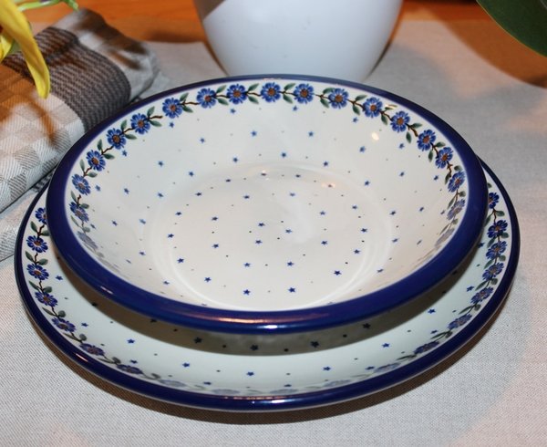 Bunzlauer Keramik Suppenteller 21,5 cm, Form 26